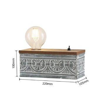 Lindby Mella stolná lampa s vintage charakterom
