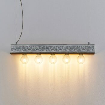 Lindby Mella závesná lampa s ornamentom, 5-pl.