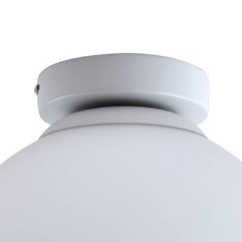 Lindby Meriala stropná lampa biela, sklo Ø 25 cm