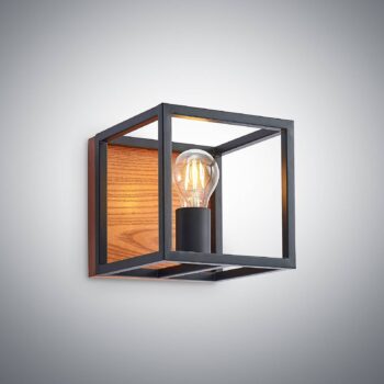 Lindby Miravi nástenné svietidlo s dreveným prvkom