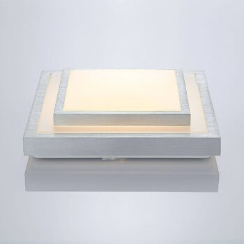 Lindby Mirco hliníkové stropné LED hranaté 37,5 cm