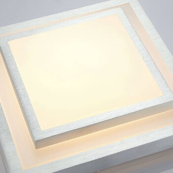 Lindby Mirco hliníkové stropné LED hranaté 37,5 cm