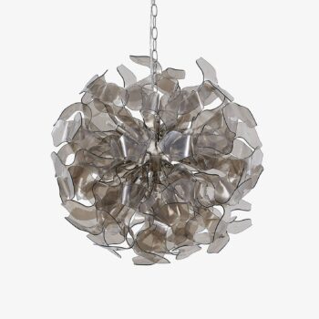 Lindby Moscalina závesná lampa, dymová sivá