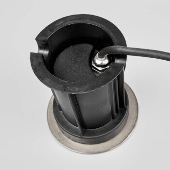 Lindby Nájazdové svietidlá Insa, Ø11cm, nerezová oceľ, GU10, IP67