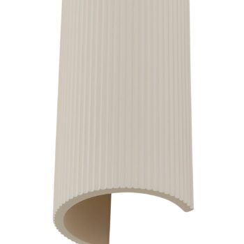 Lindby Nástenné svetlo Colja, okrúhle, výška 30,5 cm, sadra, béžová