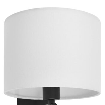 Lindby Nástenné svetlo Florens, čierne, LED lampa na citanie, 23,5 cm