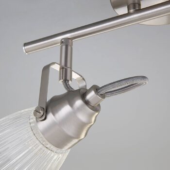 Lindby Nástenné svetlo do kúpeľne Kara, 31 cm, 2-pl., sklo, IP44, G9