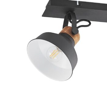 Lindby Nefeli stropné svetlo drevené detaily 2pl.