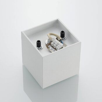 Lindby Parvin hliníkové Downlight, hranaté, biele