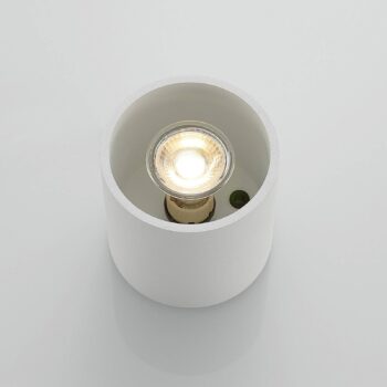 Lindby Parvin hliníkové Downlight, okrúhle, biele