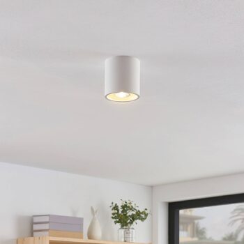 Lindby Parvin hliníkové Downlight, okrúhle, biele