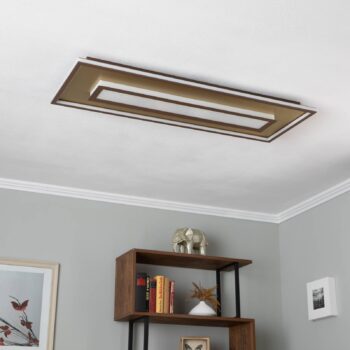 Lindby Pekela LED stropné svietidlo, hranaté, 110 x 40 cm