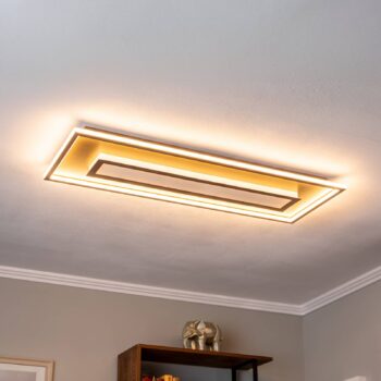 Lindby Pekela LED stropné svietidlo, hranaté, 110 x 40 cm