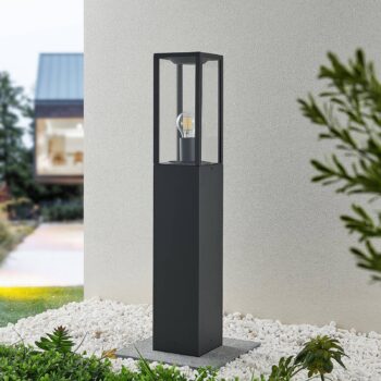 Lindby Peldar cestné svetlo, výška 80 cm, antracitový kov