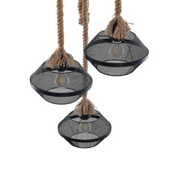 Lindby Rabia, závesná lampa, 3-pl., zväzok