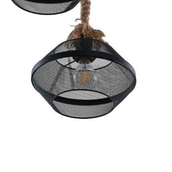 Lindby Rabia, závesná lampa, 3-pl., zväzok