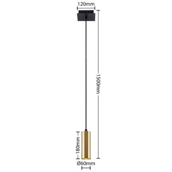 Lindby Raisan závesná lampa, 1-plameňová