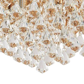 Lindby Rimedia stropné svietidlo, zlaté, 55 cm