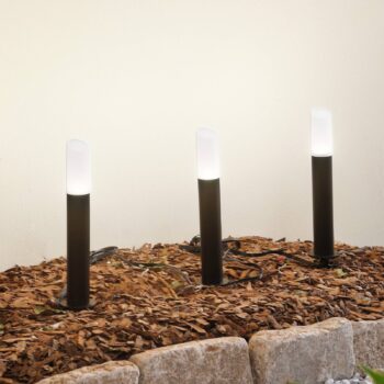 Lindby Smart LED osvetlenie soklovej lišty Elvor, CCT, RGB, Tuya, 3 jednotky