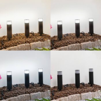 Lindby Smart LED podstavcové svetlo Kaelo, CCT, RGB, Tuya, 3 jednotky