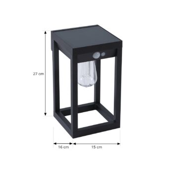 Lindby Smart LED solárne nástenné svietidlo Enea, senzor, CCT, RGB, Tuya
