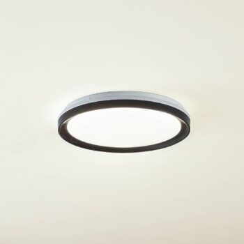 Lindby Smart LED stropné svietidlo Ardena, RGBIC, výška 8,5 cm, Tuya