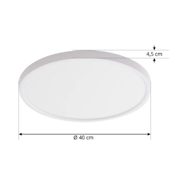 Lindby Smart LED stropné svietidlo Denora, biele, RGB, CCT, Tuya