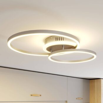 Lindby Smart LED stropné svietidlo Edica, 58 cm, Tuya, CCT