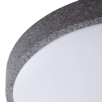 Lindby Smart LED stropné svietidlo Elmor Ø 39 cm sivé RGB CCT