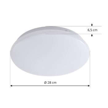 Lindby Smart LED stropné svietidlo Emeryn, 3 000 K, biela, Tuya