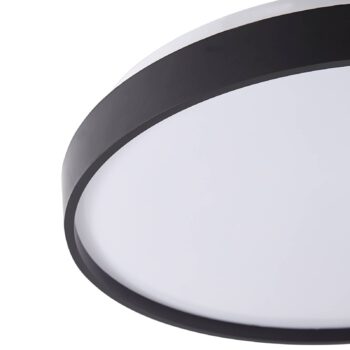 Lindby Smart LED stropné svietidlo Mirren čierny kov CCT Tuya