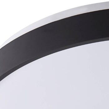 Lindby Smart LED stropné svietidlo Mirren čierny kov CCT Tuya