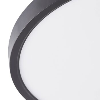 Lindby Smart LED stropné svietidlo Pravin, Ø 30 cm, CCT, čierna