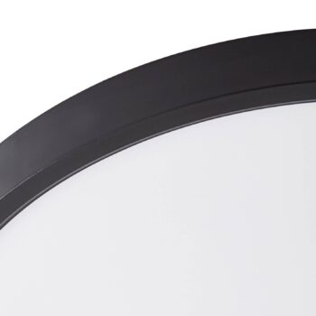 Lindby Smart LED stropné svietidlo Pravin, Ø 30 cm, CCT, čierna