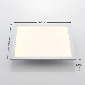 Lindby Smart LED stropný panel Kjetil 40 x 40 cm Tuya RGB CCT
