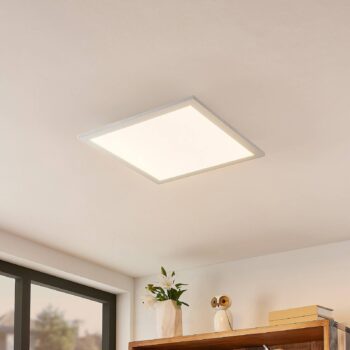 Lindby Smart LED stropný panel Kjetil 40 x 40 cm Tuya RGB CCT