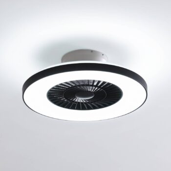 Lindby Smart LED stropný ventilátor Paavo čierny tichý Tuya