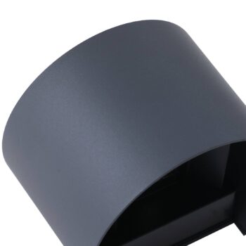 Lindby Smart LED vonkajšie nástenné svietidlo Dara sivé okrúhle CCT RGB