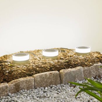 Lindby Smart LED zemné svetlo Kyren, CCT, RGB, Tuya, 3 jednotky