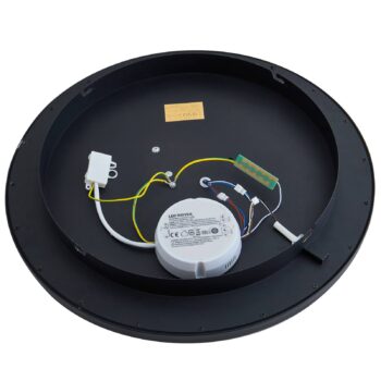 Lindby Smart Lynden LED stropné svietidlo Ø 48 cm čierne RGB Tuya