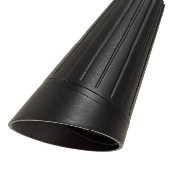 Lindby Sorvete zemné svetlo s hrotom, čierne, kov, výška 62 cm
