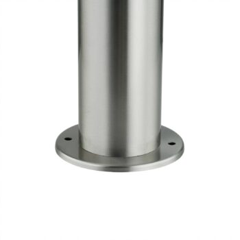 Lindby Stojaca lampa Statius, sivá, nerezová oceľ, senzor, 45 cm
