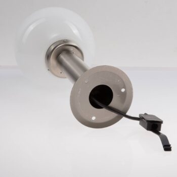 Lindby Stojacie svietidlo Vedran, 45 cm, nerezová oceľ, sklo, senzor