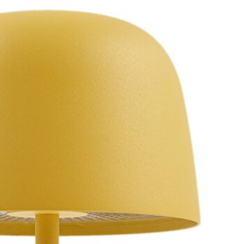 Lindby Stolová LED lampa Arietty, žltá, stmievateľná, IP65
