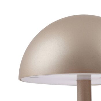 Lindby Stolová LED lampa Pippin, zlatá/travertín, výška 27 cm
