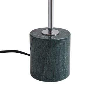 Lindby Stolová lampa Branford, retro, biela/zelená opálové sklo/mramor