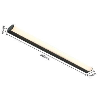 Lindby Ulisan nástenné LED svetlo, okrúhle 88,8 cm