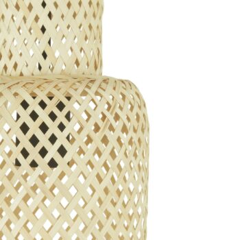 Lindby Venora závesné svietidlo, okrúhle, 3 svetlá, Ø 15 cm, bambus