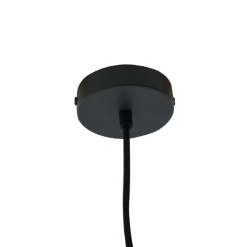 Lindby Vonkajšia závesná lampa Alea, biela, plast, Ø 38 cm