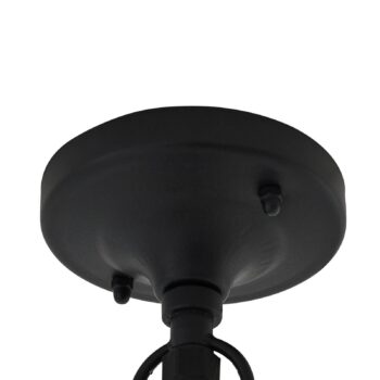 Lindby Vonkajšia závesná lampa Bolgar, čierna, kov, sklo